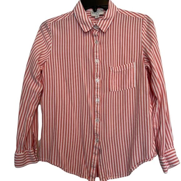 😊 3/$30
Francesca’s Jun & Ivy Striped Button down Sz Small, very soft! - Picture 1 of 12